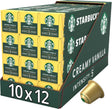 Starbucks by Nespresso Kapseln Cremige Vanille – 10 Kaffeetassen x 12 Boxen
