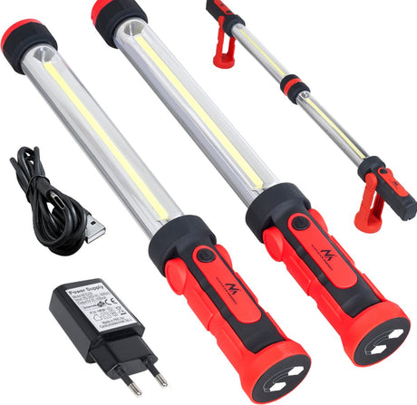Maclean - Werkstattlampe Werkstattlampe Gehlampe LED XXL mce230 - mit Anhänger und Magnet