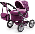 Bayer Design - Trendiger Puppenwagen - Lila mit Herzen