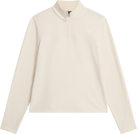 The north face w cedar trail grid fleece 1 4 zip jacket dames outdoorjas - white dune