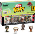 Jurassic Park John Hammond – Tyrannosaurus – Stygimoloch – Velociraptor – (Bitty Pop! Chase-Figur möglich! Hatchling Raptor) 4er-Pack Vinylfigur Unisex Funko Bitty Pop! - neutral - Standard