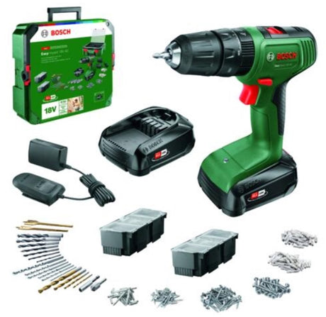 Bosch Home and Garden 06039D810D Akku-Schlagbohrschrauber 18 V 1,5 Ah Li-Ion inkl. Akku 2 Batterien, inkl. Ladegerät, inkl. Fall