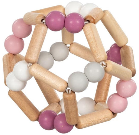 Goki hölzerne Griffe Elastic Ball Pink Pink