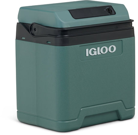 Igloo E27-Kühlbox – 27 l – AC- und DC-Anschlüsse – 20 °C unter Umgebungstemperatur – umweltfreundlich – grün