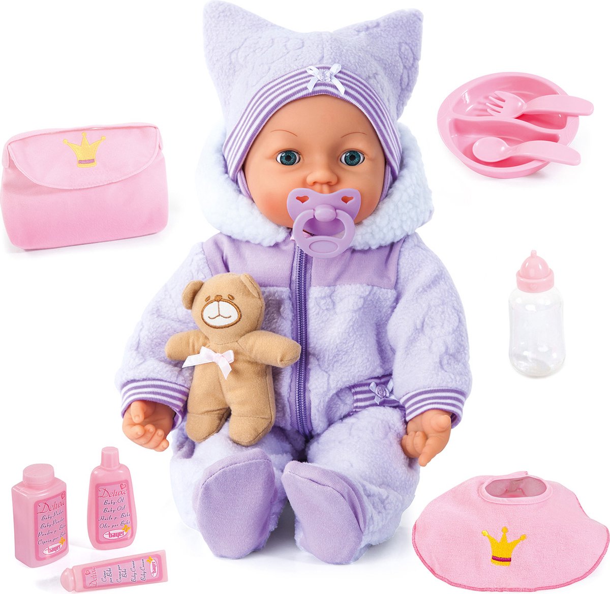 Bayer Design - Babypuppe Piccolina Zauberaugen 46cm