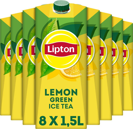 Lipton Eistee grün - Zitrone - kalorienarm - 8 x 1,5l