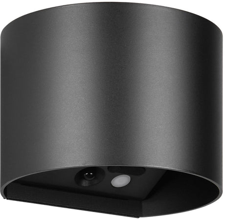 Rl live your light reality genie - wandlamp - zwart mat - incl. 2x smd 1 w - bewegingssensor - usb-aansluiting - verlichting omhoog en omlaag - wandmontage - oplaadbaar - rl now - buitenverlichting - ip44