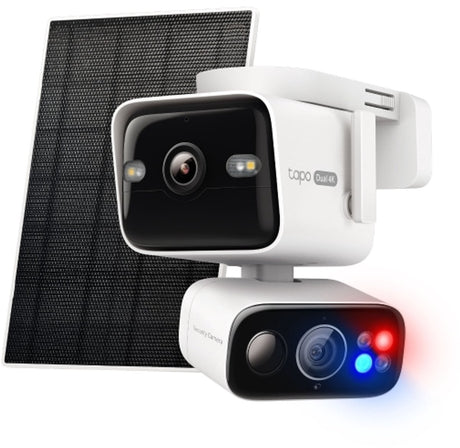 Tp-link tapo c675d kit - 4k solar-powered dual-lens pan tilt - beveiligingscamera