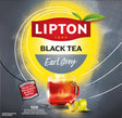 Lipton feel good selection earl grey - 100 theezakjes - zwarte thee - grootverpakking - 1 doos