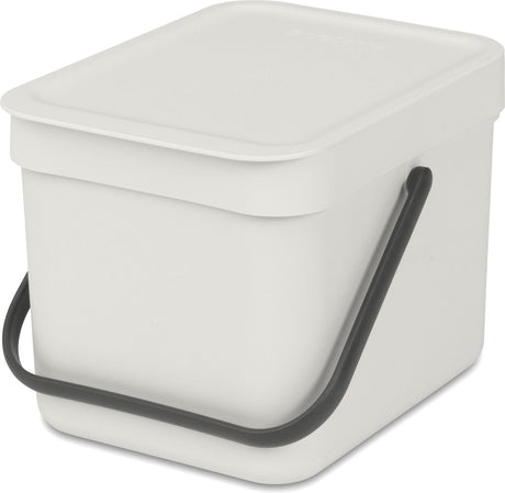 Brabantia Abfallbehälter Sort Go 6l hellgrau