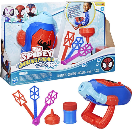 Spidey and his amazing friends spidey water-webs bellenblaasmachine - met bellenblaas