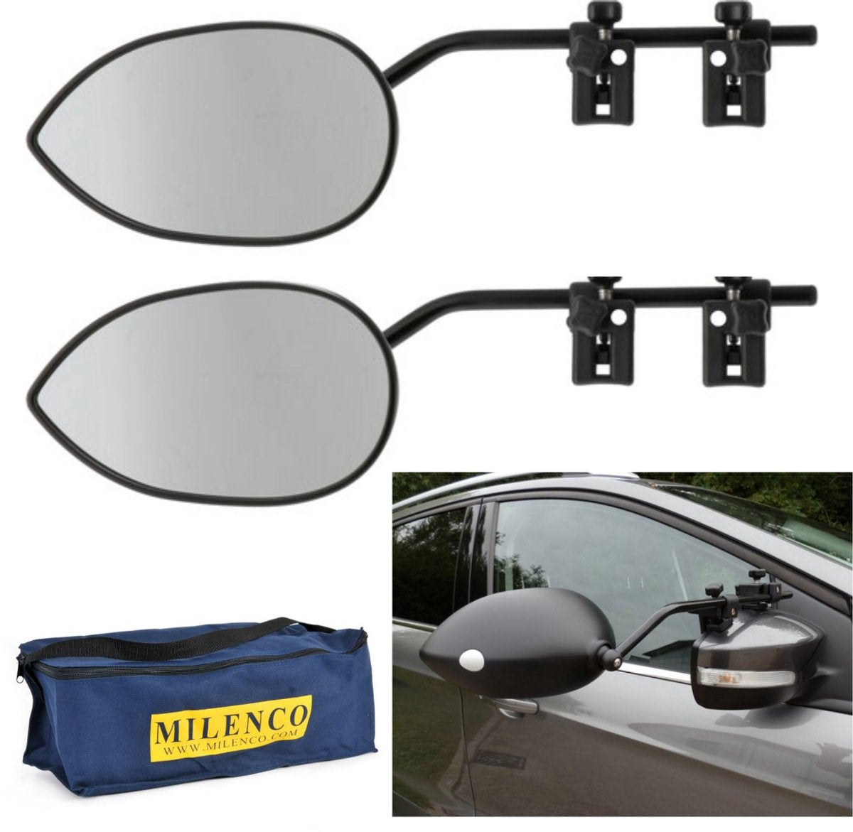 Milenco Aero 3 Caravanspiegel - Flachglas - 2 Stück
