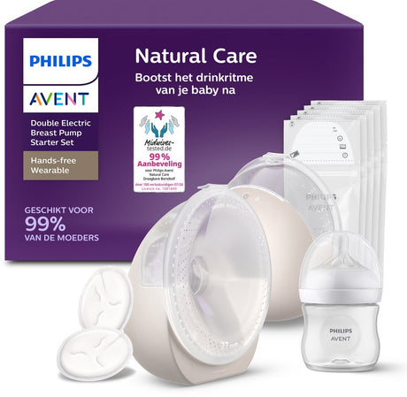 Philips avent natural care - borstkolf - dubbel elektrisch - handsfree - lekvrij - draadloos - scf495 21