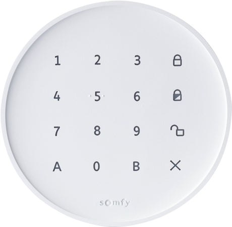 Somfy Home Alarm Essential Keypad – Zahlencode zum Ein- und Ausschalten der Funkalarmanlage – Sie erhalten eine Benachrichtigung, wenn der Code verwendet wird