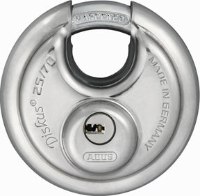 Abus diskus 25 70 hangslot met 5 sleutels voor de deur en deur