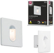 Paulmann LED Wandeinbauleuchte Wand eckig 78x78 mm 1,1w 65lm 230v 2700k weiß
