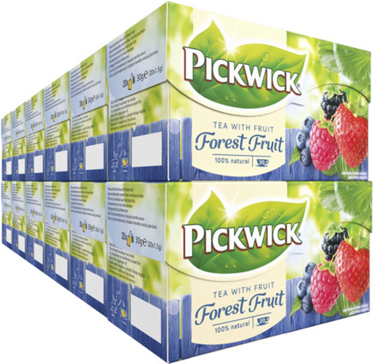 Pickwick Waldfrüchte Früchtetee – 12 x 20 Teebeutel