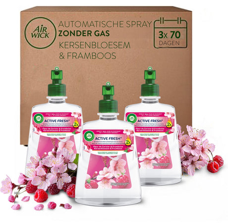 Air Wick – aktiver Frischlufterfrischer Kirschblüte + 3 Nachfüllungen