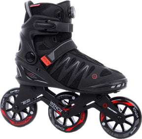 Tempish – Wenox Top 100 – Inline-Skates – Inline-Skates – Herren – Schwarz – Hochgeschwindigkeits-100-mm-Räder, bequeme Passform – Größe 43