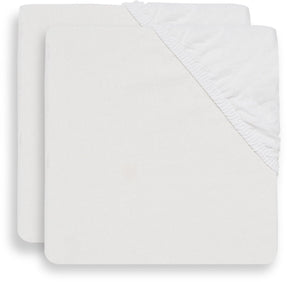 Jollein hoeslaken katoen 60x120cm white (2pack)