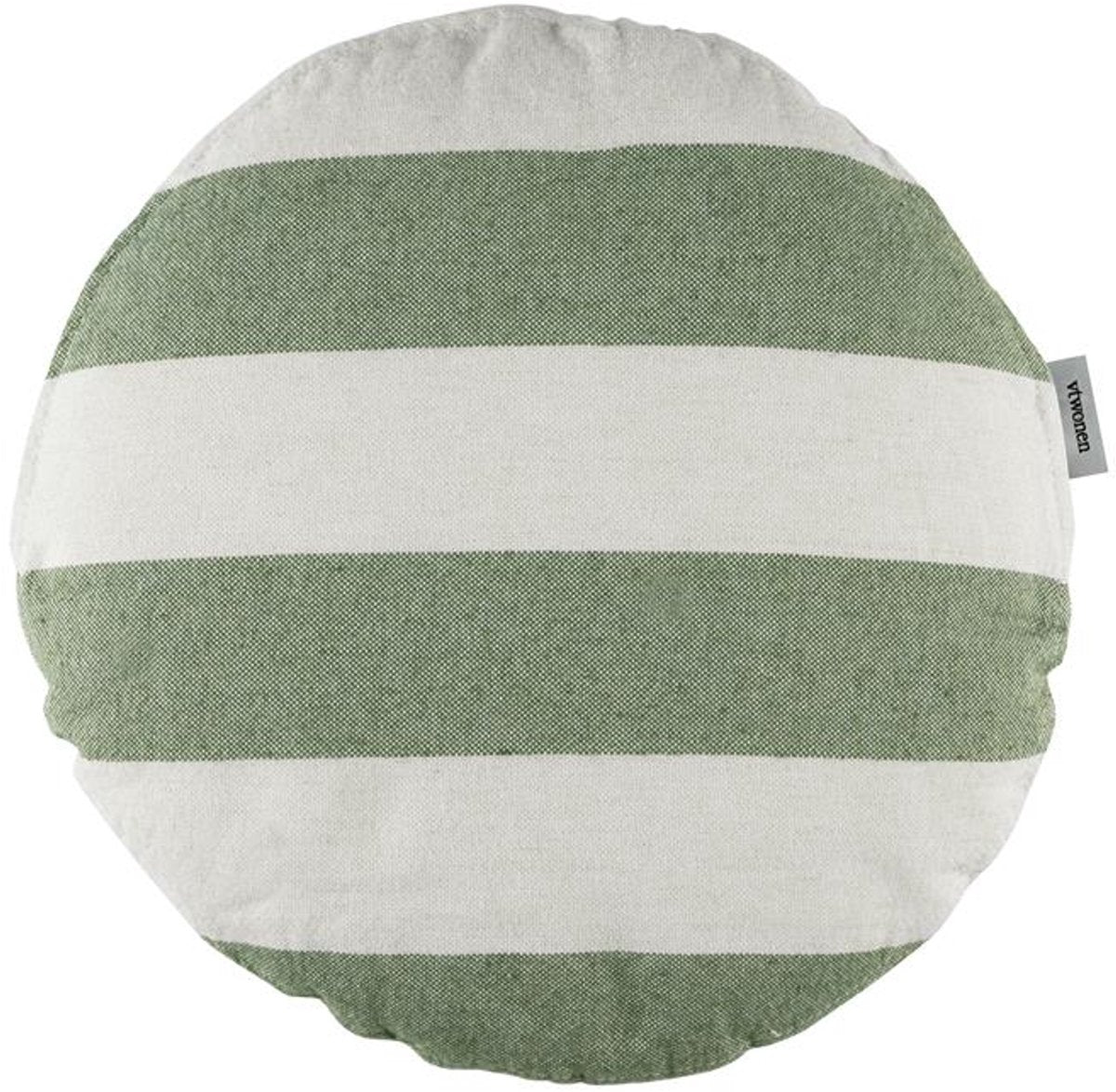 Vtwonen bold round sierkussen - dia 40 cm - groen