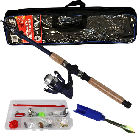 Albatros funmaster fishing kit – telescopische hengelset - 210 cm - 10-30g – inclusief foedraal volle tacklebox