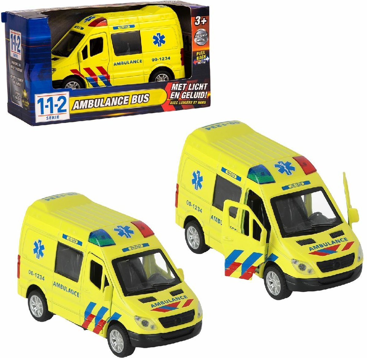 112 Ambulanzbus 1:34 mit Licht und Klang