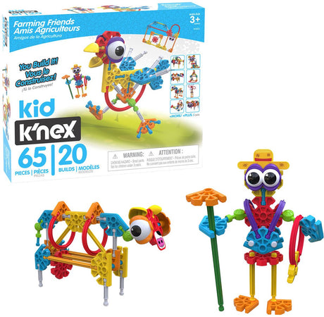 K'nex Kid Knex Farmin Friends Bauset, 65 Teile.