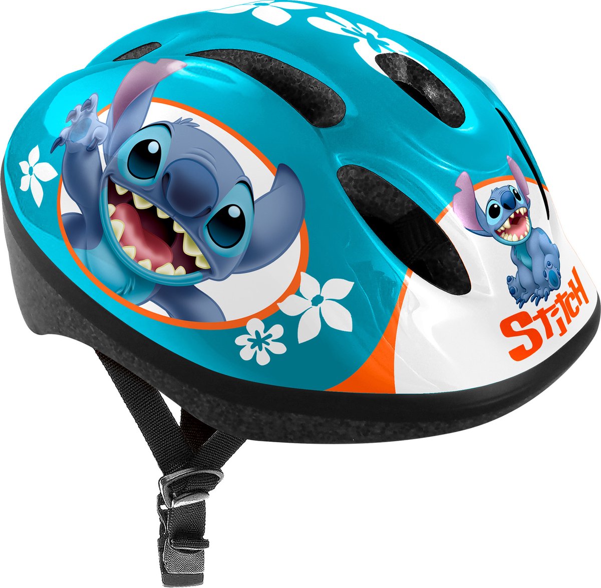 Disney Stitch Fahrradhelm einstellbarer Benzinblau Größe 52-56 cm (s)
