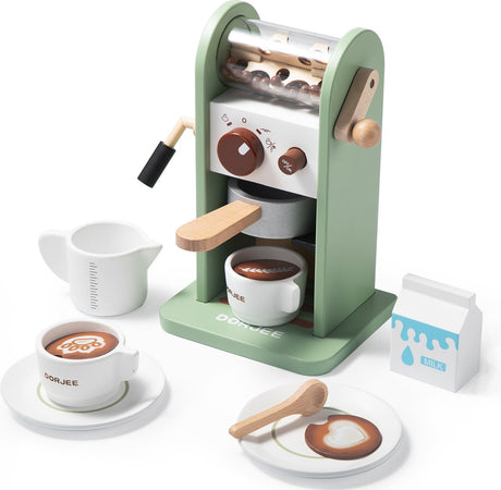 Dorjee-Kaffeemaschine aus Holz, 14-teilig