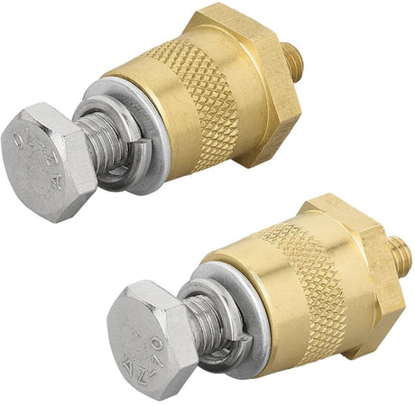 Proplus accupool set m6 – sterke messing accupolen met schroef en ring