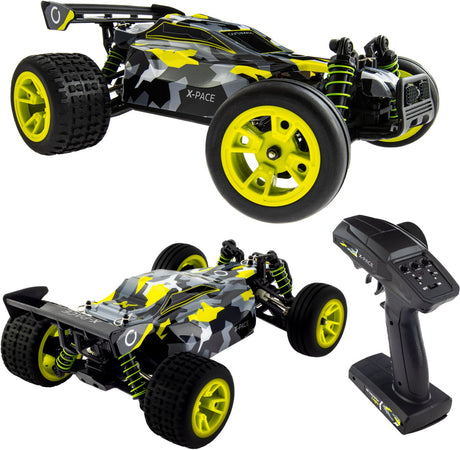 Overmax x-pace – steuerbares Auto – 2 Batterien – 30 km h – 4x4 – 1:18 – Reichweite 100 m – Einzelradaufhängung – LEDs – Offroad-RC-Auto Erwachsene Kinder – ferngesteuertes Auto für draußen