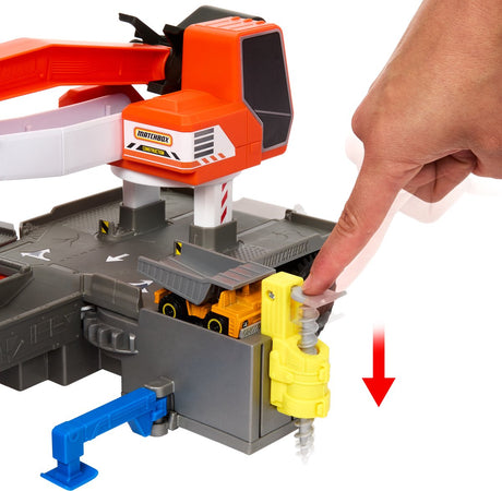 Matchbox-Bauwagen mit Bohrstation