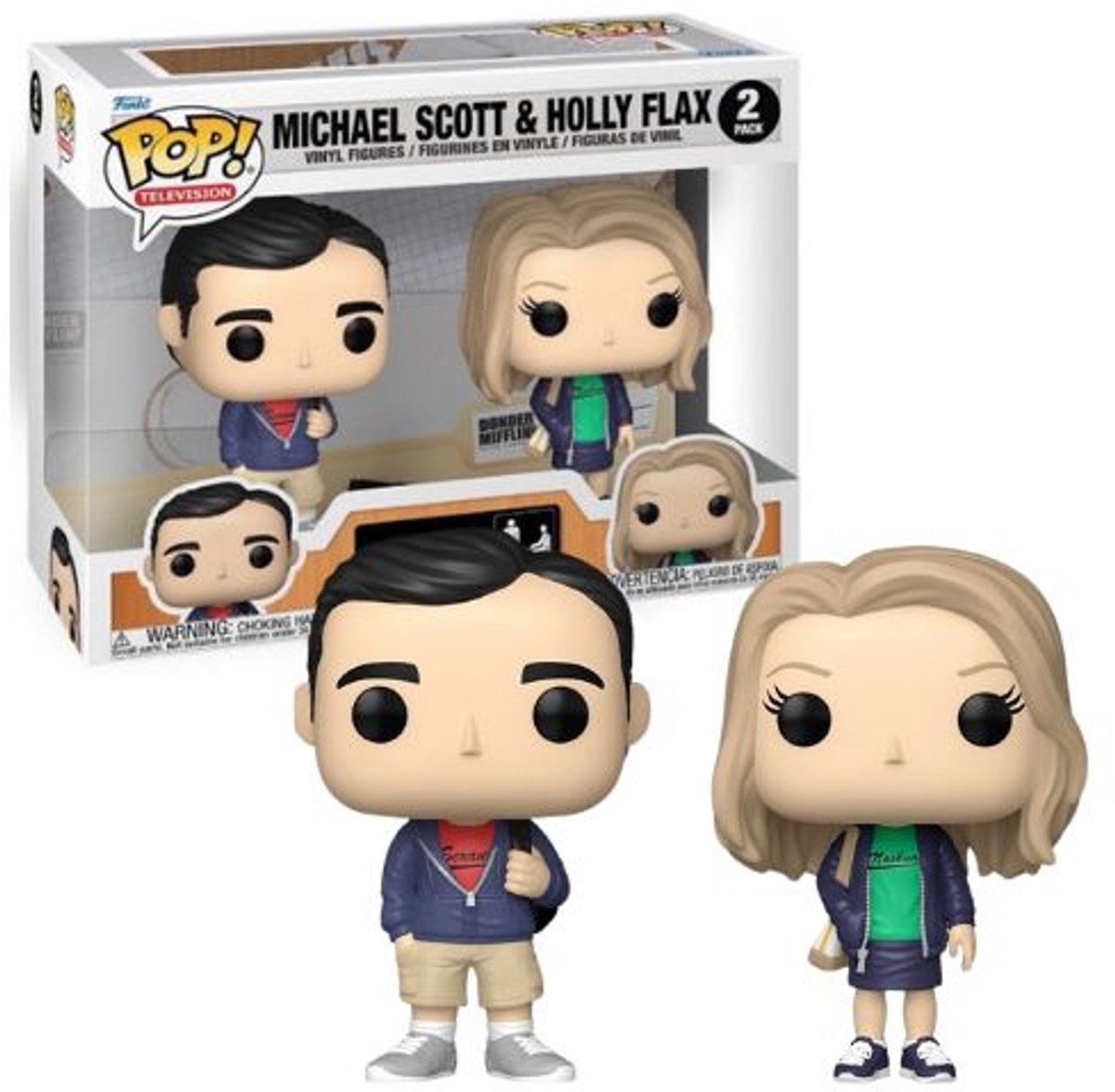 Funko-Pop! Fernsehen: Das Büro – Michael Scott Holly Flax 2er-Pack