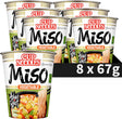 Nissin Cup-Nudeln – Veggi-Miso-Nudeln – Instantnudeln – vegetarisch – 8 Stück