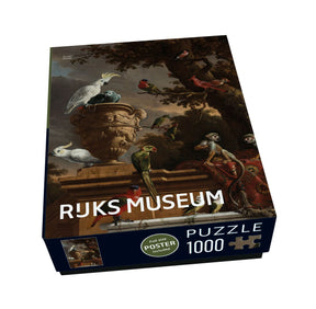 Puzzle (1000 Teile): Die Menagerie, Melchior d'hondecoeter, Rijksmuseum Amsterdam