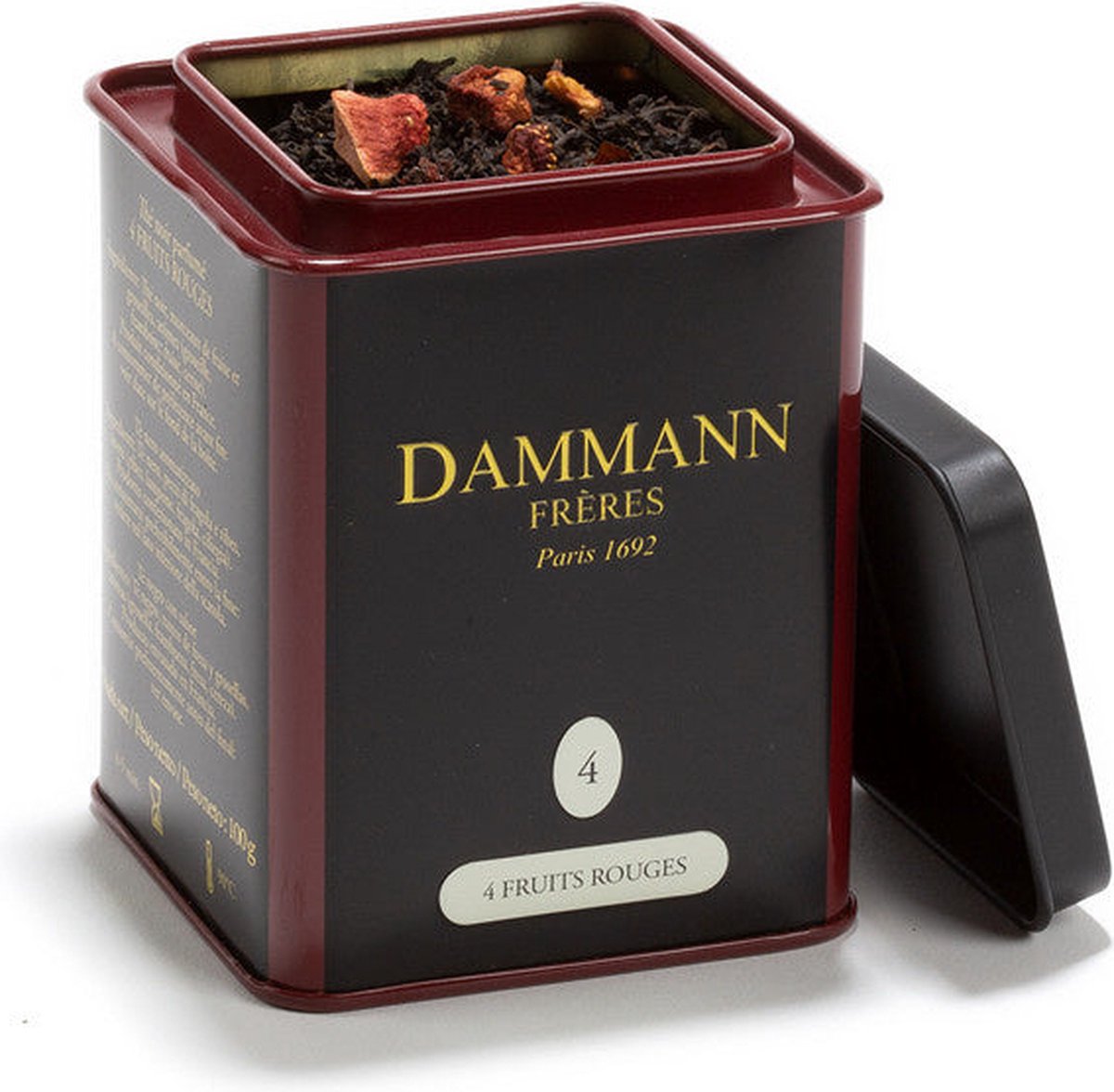 Dammann frères – 4 Fruit Rouge – 100 Gramm loser Schwarztee mit Fruchtgeschmack