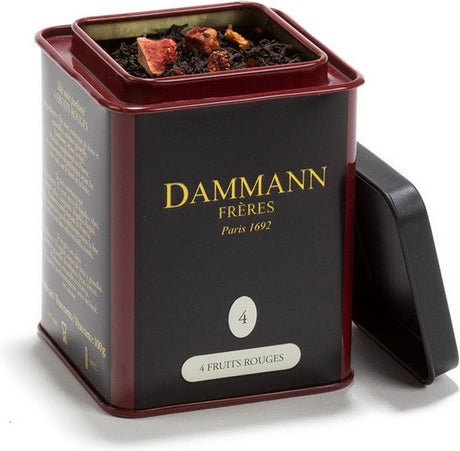 Dammann frères – 4 Fruit Rouge – 100 Gramm loser Schwarztee mit Fruchtgeschmack
