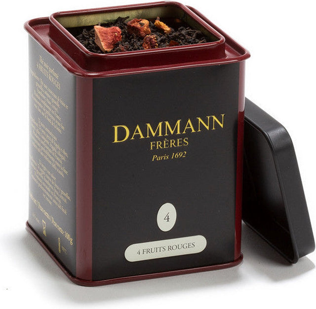 Dammann frères – 4 Fruit Rouge – 100 Gramm loser Schwarztee mit Fruchtgeschmack