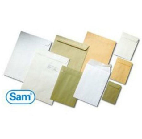 Sam Briefumschlag A-6 weiß 184 x 261 mm selbstklebend 100 g m²