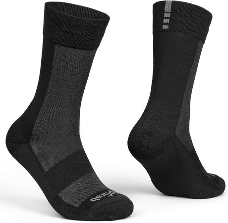 Gripgrab - Alpine Merino High Cut Winter-Radsocken extra hoch - Schwarz - Unisex - Größe S