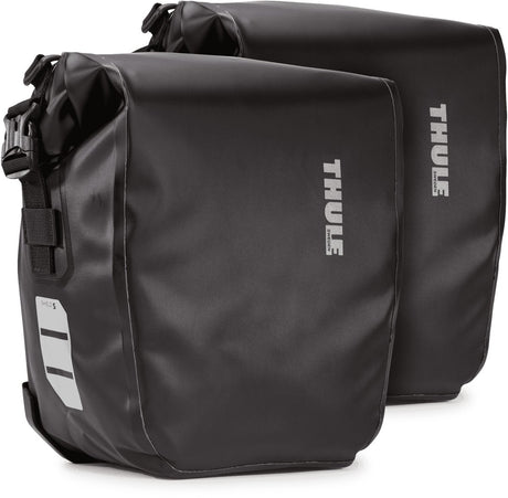 Thule Shield Fahrradtasche – Schwarz – 13 l Fassungsvermögen – Set bestehend aus 2 Teilen, insgesamt 26 l Fassungsvermögen