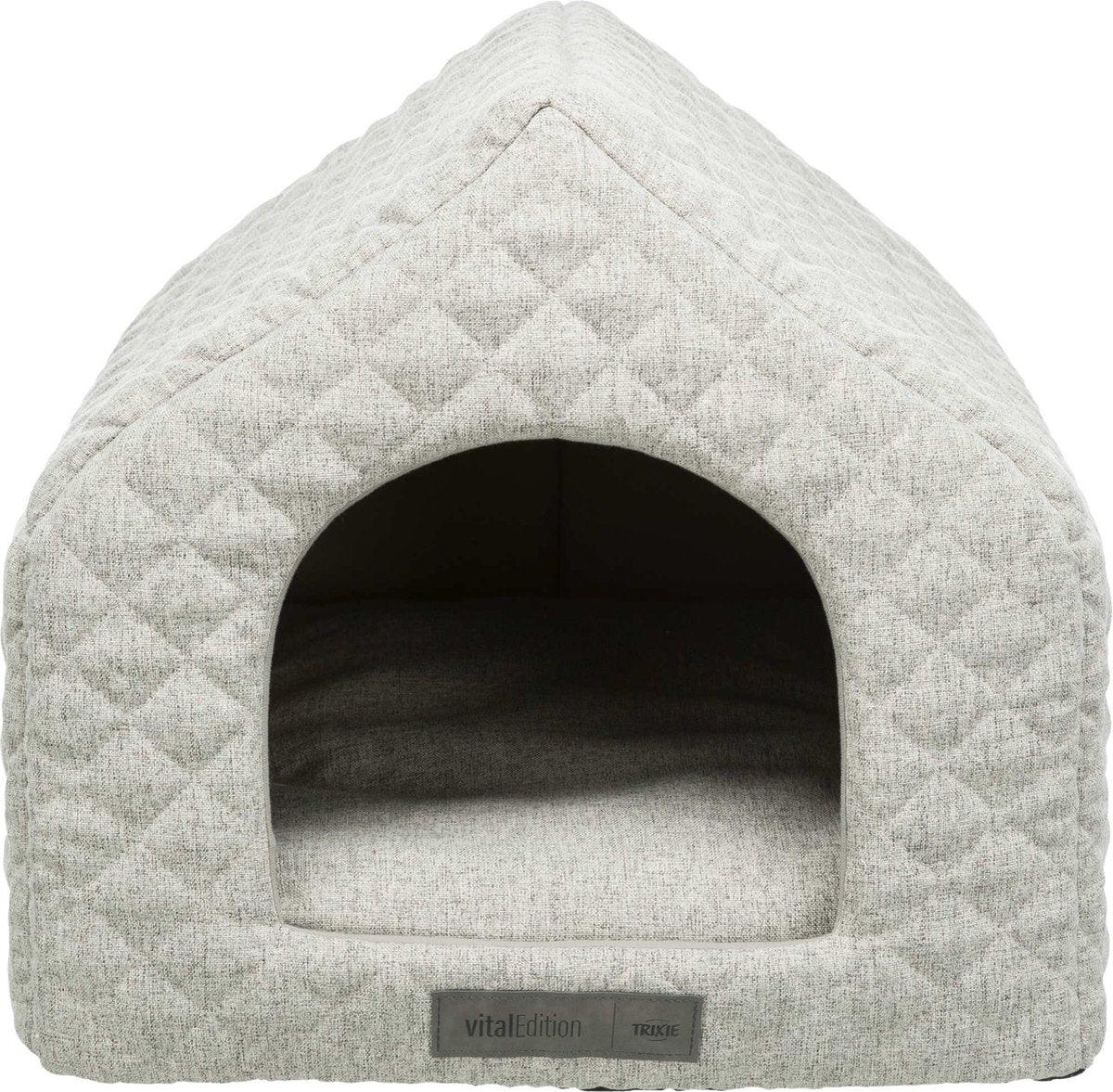 Trixie - Hundebett - Haus - Noah - Vital - Schaumgummi - Hellgrau - 43x40x45 cm