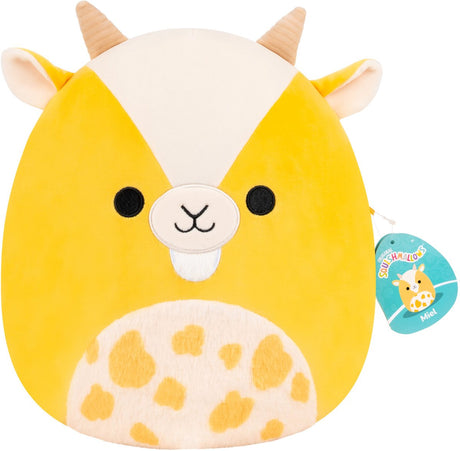 Squishmallows – mittelgroßer Plüsch, 30 cm groß – gelbe Ziege mit geflecktem Bauch