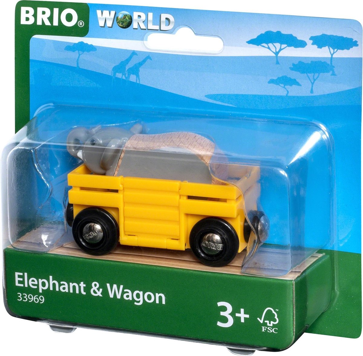 Brio-Wagen mit Elefant - 33969