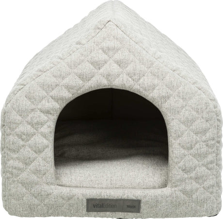 Trixie - Hundebett - Haus - Noah - Vital - Schaumgummi - Hellgrau - 43x40x45 cm