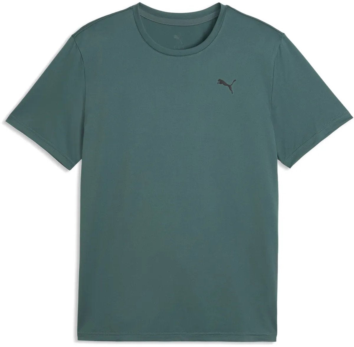 Puma tad essentials solid cat logo small t-shirt met korte mouwen groen s man