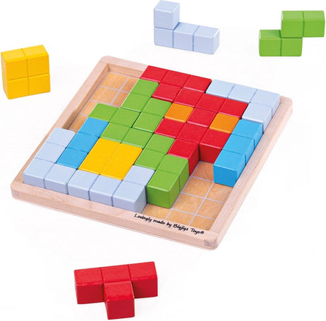 Bigjigs Holzblock-Puzzlemuster