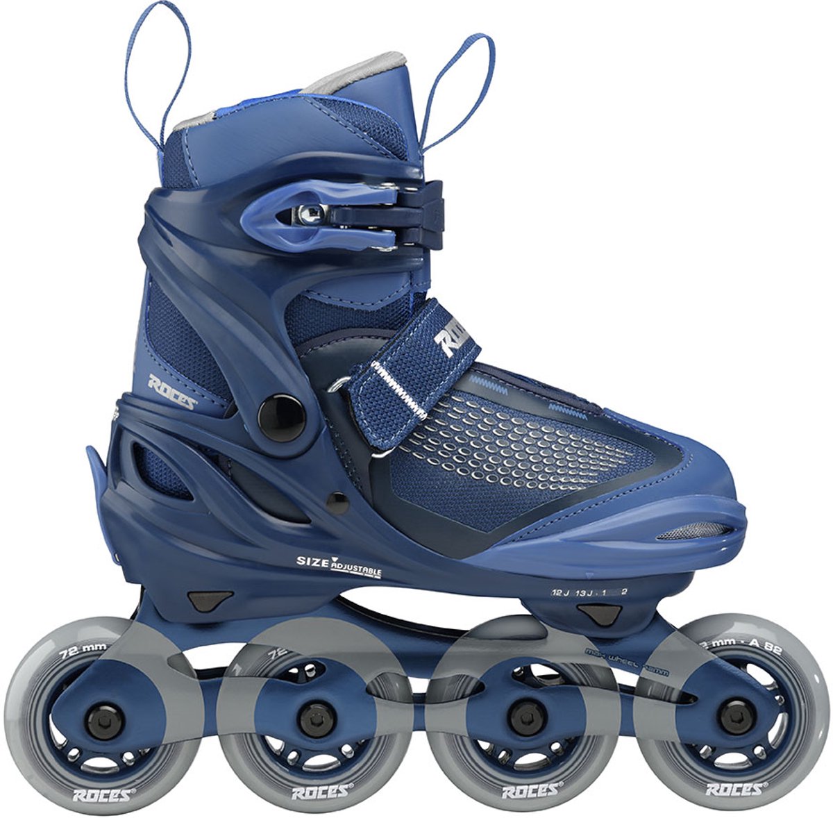 Roces Moody x TIF Boy verstellbare Inline-Skates Kinder – Inline-Skates – Mitwachs-Skates – Blau – Größe 30–35