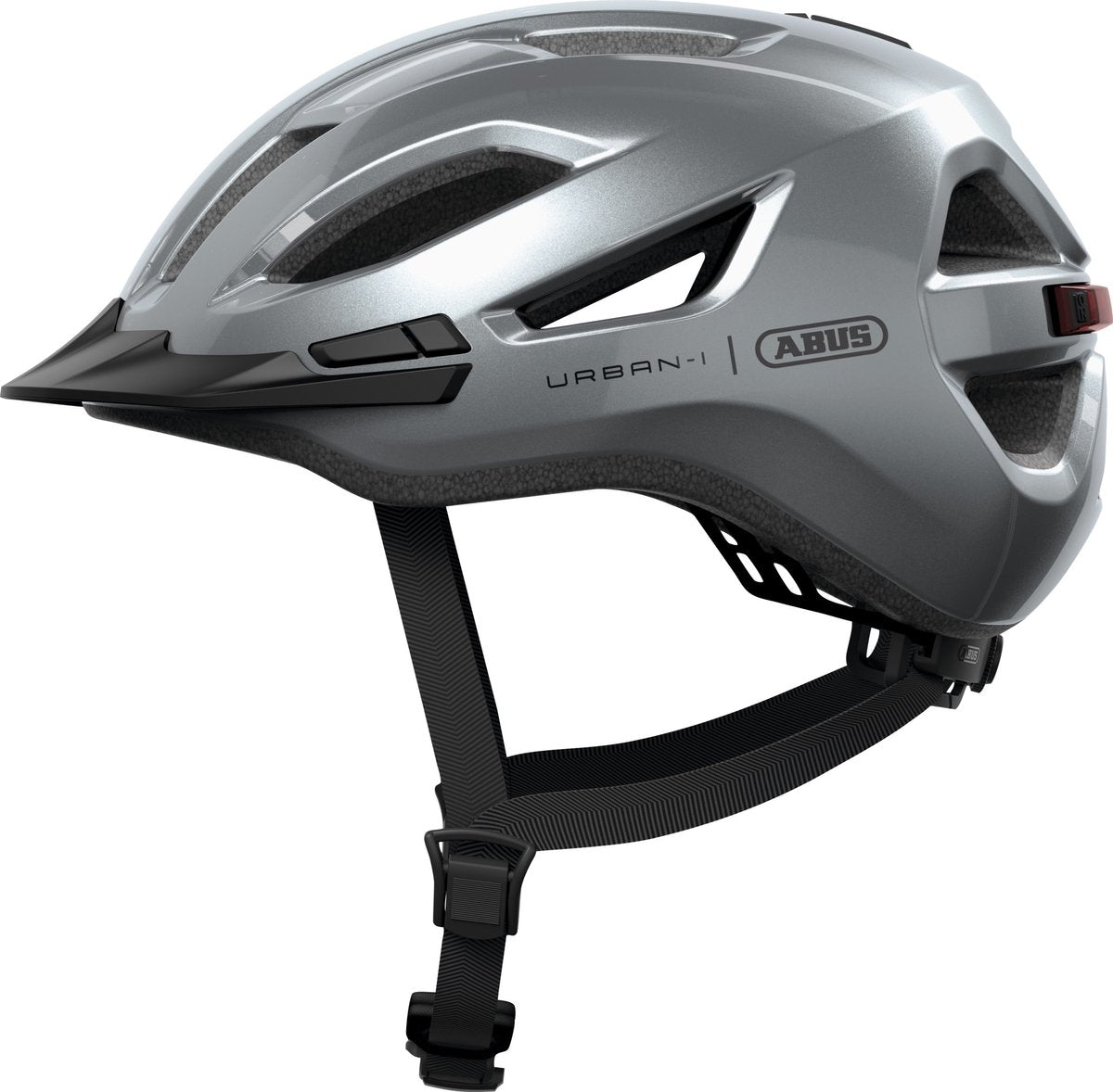 Abus Fahrradhelm Urban-i 4.0 Graphitsilber L - 57-61 cm - Silber - geeignet für den Einsatz an Elektrofahrrädern - Cityfahrrädern - 290 g
